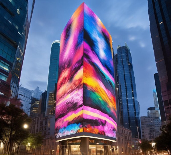 现代广告牌，城市美观的视觉引擎